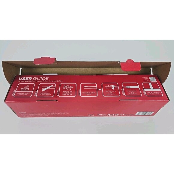 45 Piece Cable Management Kit Wire Cord Organizer 20 Cable Raceway 315 Inch - Picture 3 of 4